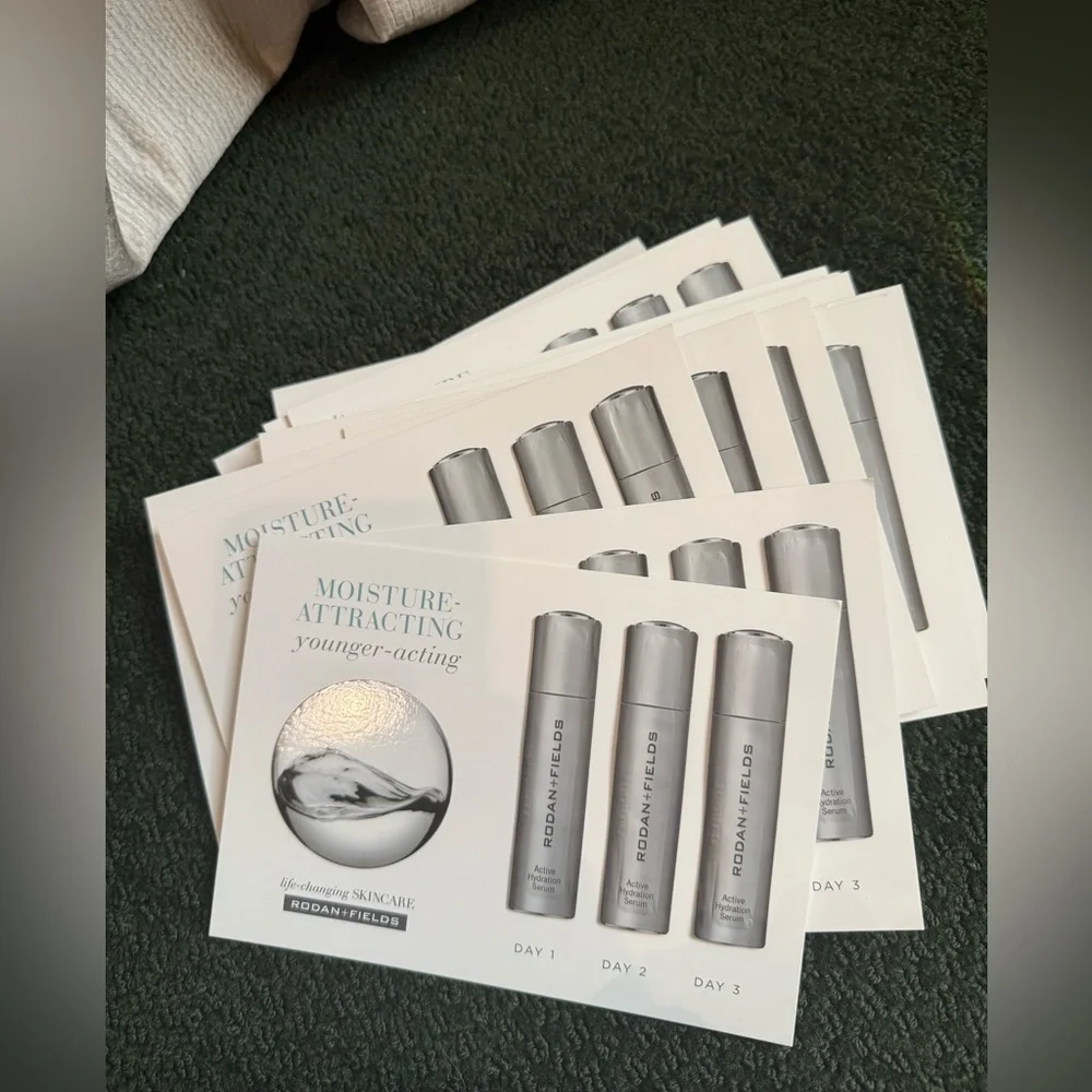 Rodan + Fields  NWT two sample sheet 3 days active hydration serum - Picture 7 of 8